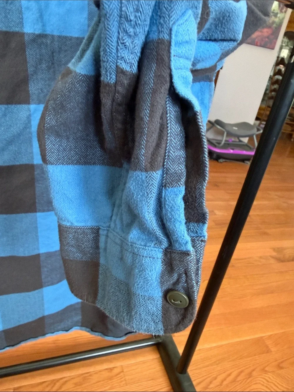 J. Crew Blue and Black Buffalo Plaid Button-Down Shirt